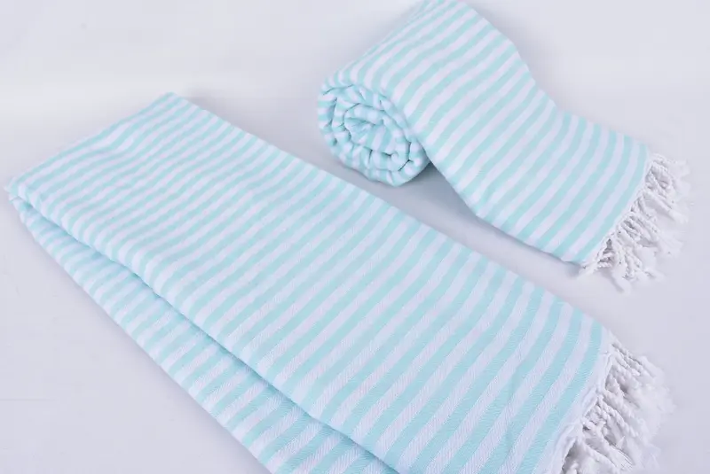 104x76 Cotton Striped Towel, Wedding Favors, Custom Wedding Gifts, Turkish Bedspread, Personalized Blanket, Personalized Bridesmaid Gift - 6