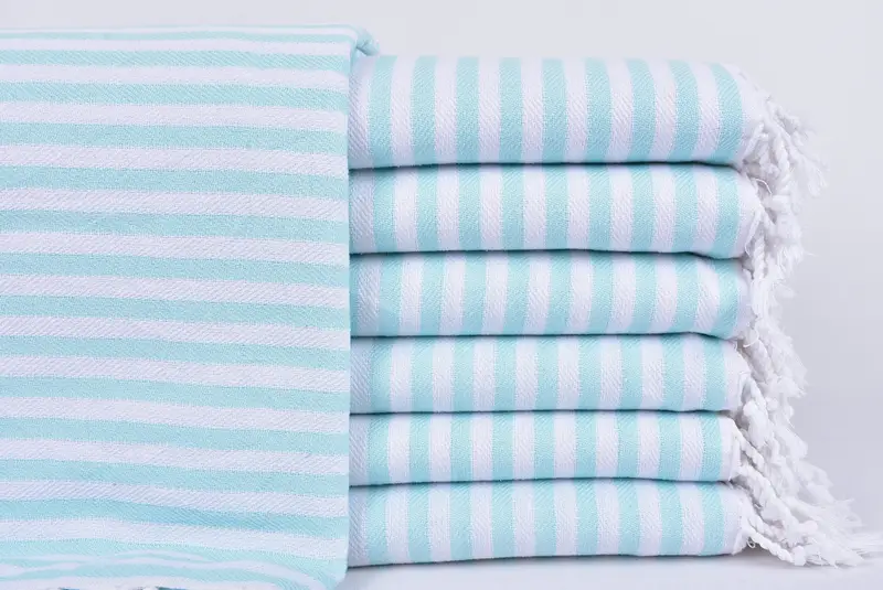 104x76 Cotton Striped Towel, Wedding Favors, Custom Wedding Gifts, Turkish Bedspread, Personalized Blanket, Personalized Bridesmaid Gift - 1