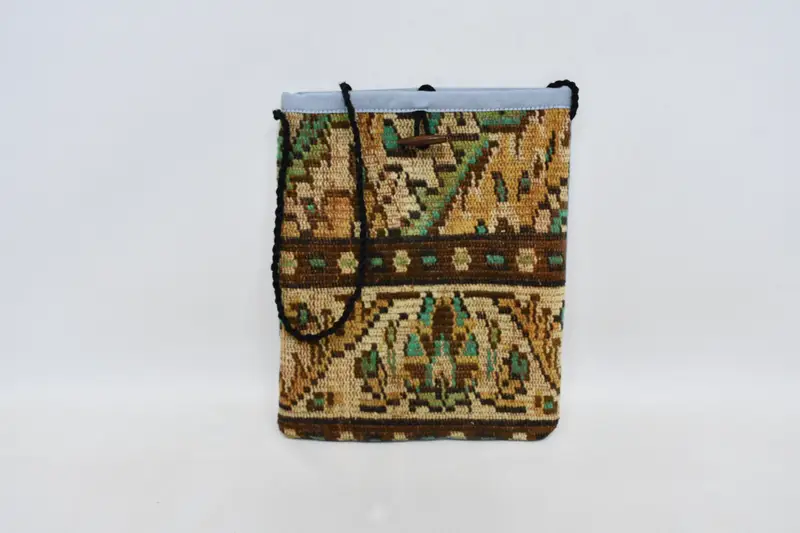 Bolso Kilim con correa ajustable, bolso bandolera con motivo vintage de lana