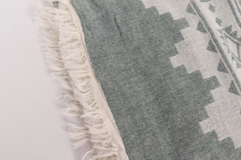 Woven Throw Blanket, King Size Bedspread, Turkish Beach Blanket, Tablecloth, Custom Wedding Gifts, 86x56 Cotton Kilim Towel, Turkish Blanket Queen - 7