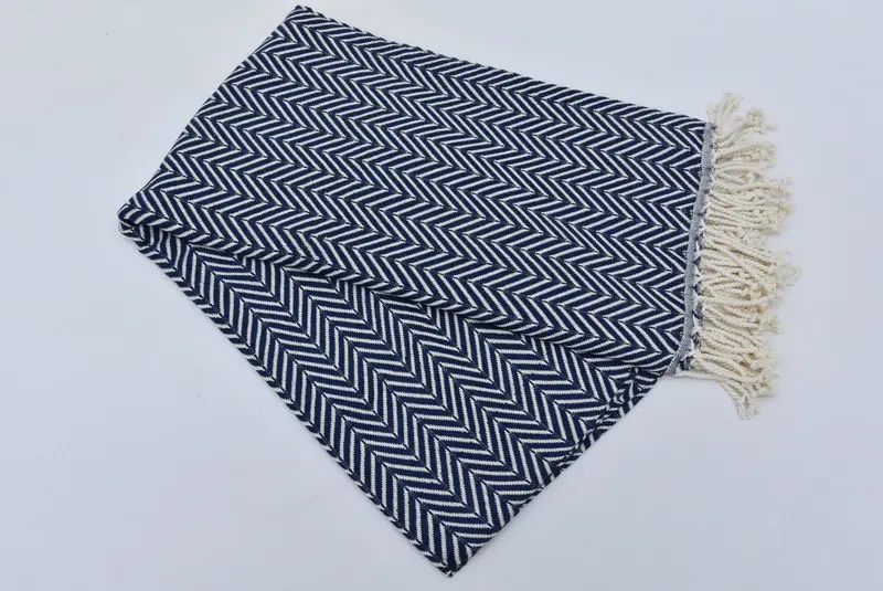 Lightweight towel, Turkish Towel USA, 70x40 Cotton Zig zag Towel, Embroidered Turkish Towel, Best Friend Gift Ideas, Bachelorette Party Decorations - 5