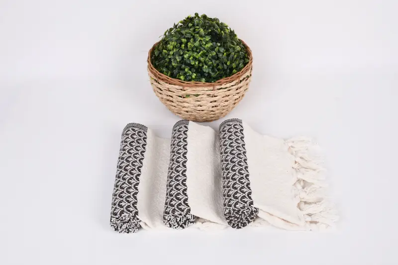 Brautjungfernhandtuch, 34x18 Baumwollblumen -Designtuch, kleine Badetücher, Sonderhandtuch, türkisches Geschirrtuch, maßgeschneiderte Geschenke, Strandthema Hochzeitsgeschenk - 8