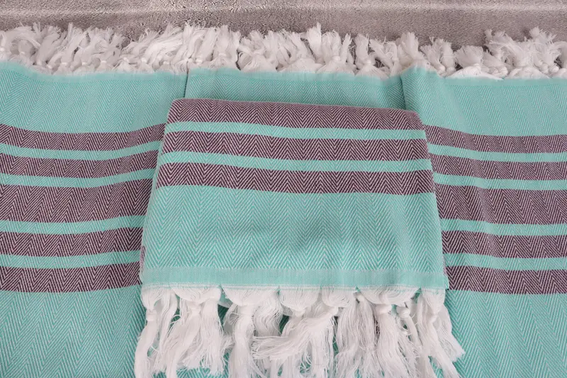 Bridal Shower Gift, Custom Beach Towel, Large Turkish Towel, 64x40 Cotton Chevron Towel, Turkish Bath Towel Set, Gift For Best Friend, Holiday Towel - 4