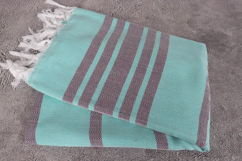 Bridal Shower Gift, Custom Beach Towel, Large Turkish Towel, 64x40 Cotton Chevron Towel, Turkish Bath Towel Set, Gift For Best Friend, Holiday Towel - 6
