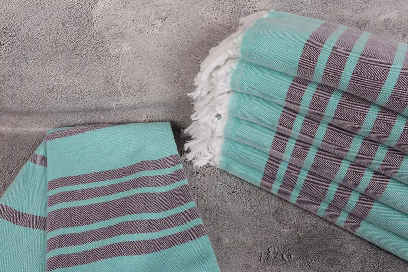 Bridal Shower Gift, Custom Beach Towel, Large Turkish Towel, 64x40 Cotton Chevron Towel, Turkish Bath Towel Set, Gift For Best Friend, Holiday Towel - 2
