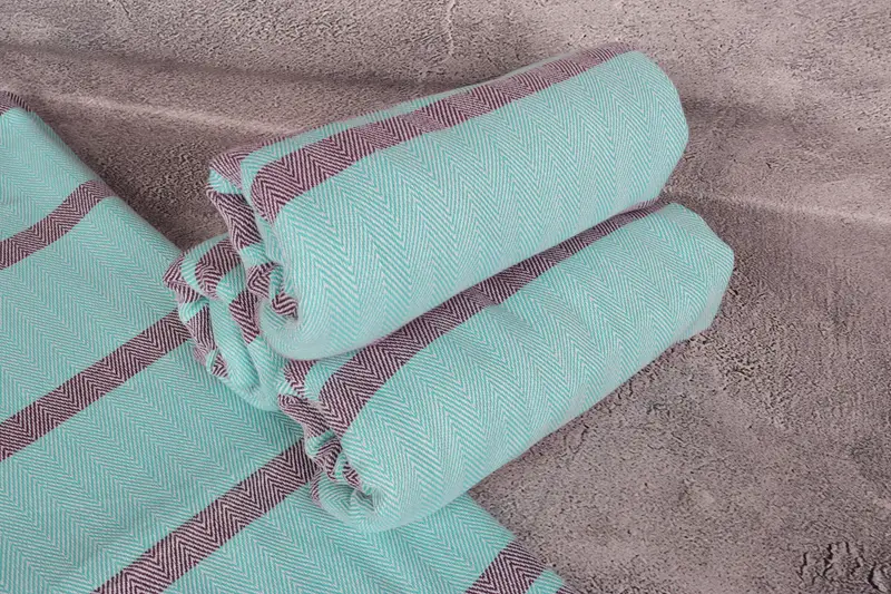 Bridal Shower Gift, Custom Beach Towel, Large Turkish Towel, 64x40 Cotton Chevron Towel, Turkish Bath Towel Set, Gift For Best Friend, Holiday Towel - 7