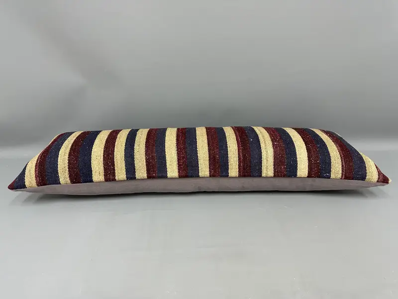Antique Pillows, Hippie Throw Cushion Case, Crochet Pattern Pillow Sham, Pillow Sham, 16x48 Blue Pillow Sham, Home Decor Pillow, Boho Pillow - 7