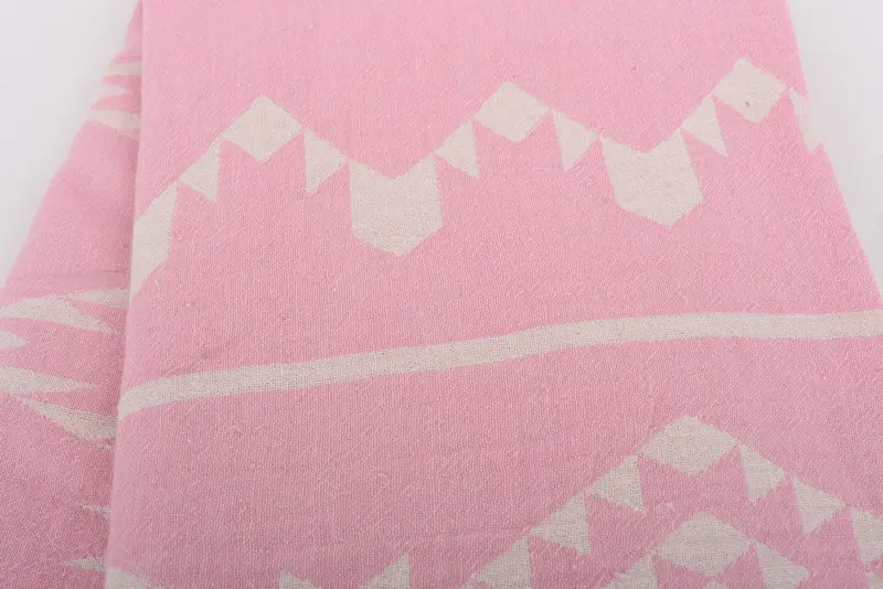 Housewarming Gift, Throw Blanket Couch, 70x60 Cotton Geometric Towel, Couch Throw Blanket, Turkish Towel Beach Blanket, Personalized Gifts - 5