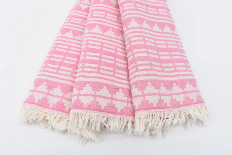 Beach Size Towel, Bachelorette Gifts, Bridesmaid Gift, Bridal Shower Gift, Employee Gifts, 70x40 Cotton Kilim Design Towel, Bachelorette Party Items - 2