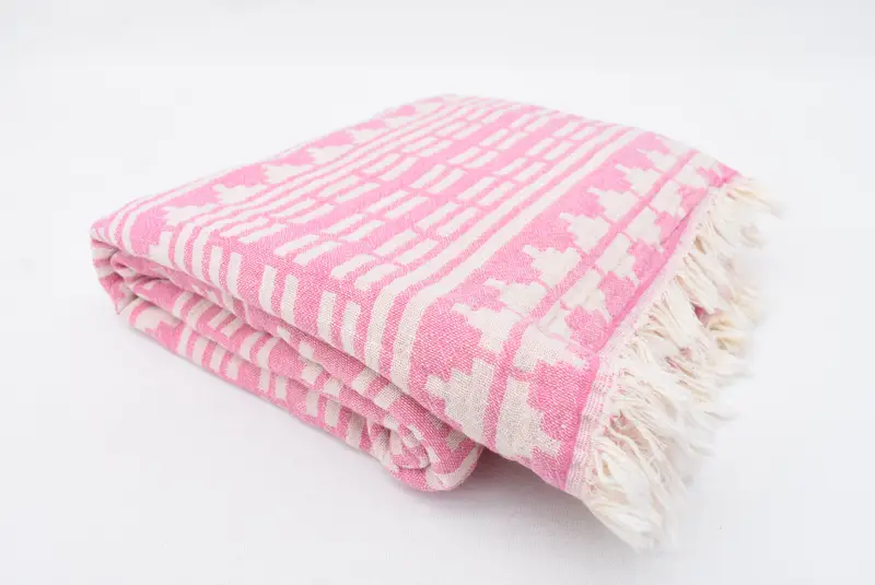 Beach Size Towel, Bachelorette Gifts, Bridesmaid Gift, Bridal Shower Gift, Employee Gifts, 70x40 Cotton Kilim Design Towel, Bachelorette Party Items - 8