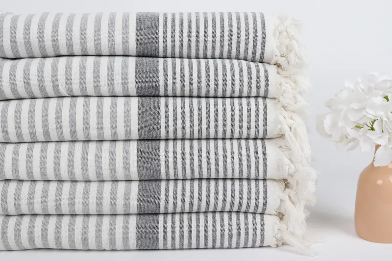 Custom Wedding Gift, Family Gift, 68x40 Cotton Striped Terry Towel, Bridesmaid Gifts, Spa Gift Towel, Embroidered Beach Towel, Quick-dry towel - 3