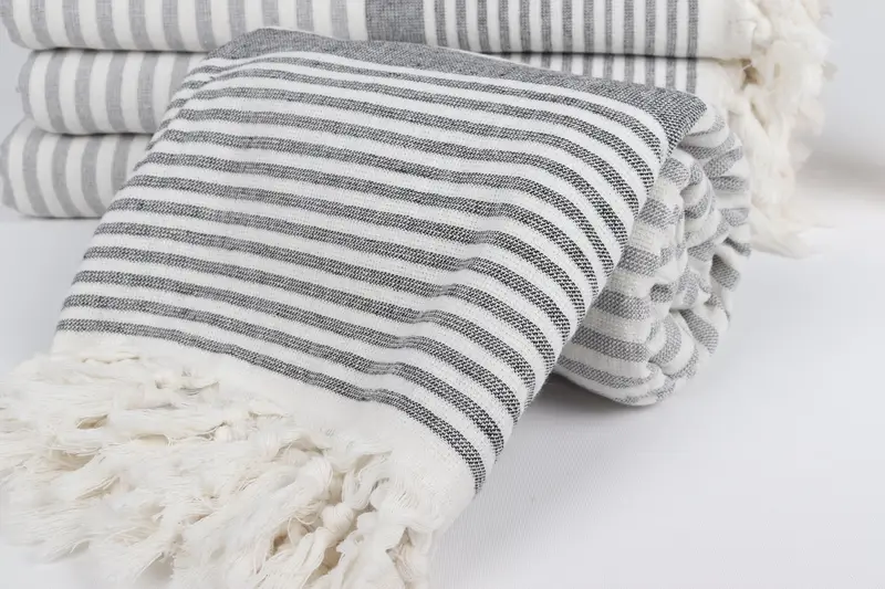 Custom Wedding Gift, Family Gift, 68x40 Cotton Striped Terry Towel, Bridesmaid Gifts, Spa Gift Towel, Embroidered Beach Towel, Quick-dry towel - 4