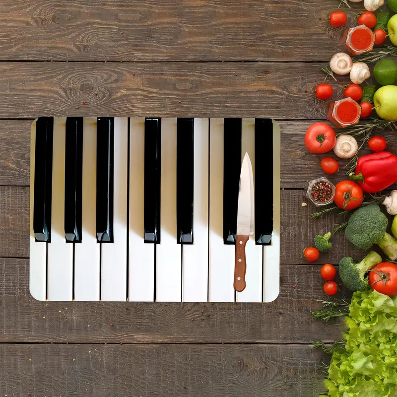 滑り止めの足付きのトレンディな黒いガラスまな板