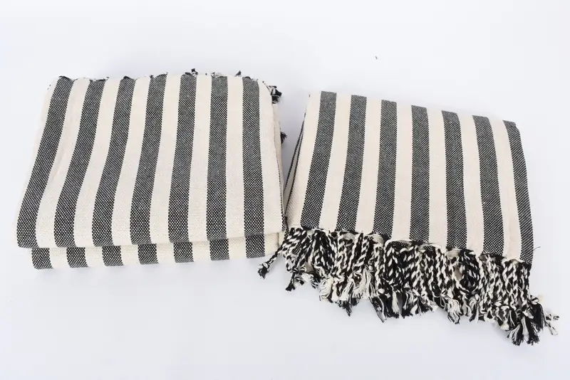 Beach Towel Bulk, Large Turkish Towel, Organic Turkish towel, Girls Weekend Favors, 70x40 Linen Striped Towel, Turkish Towel USA, House Warming Gift - 7