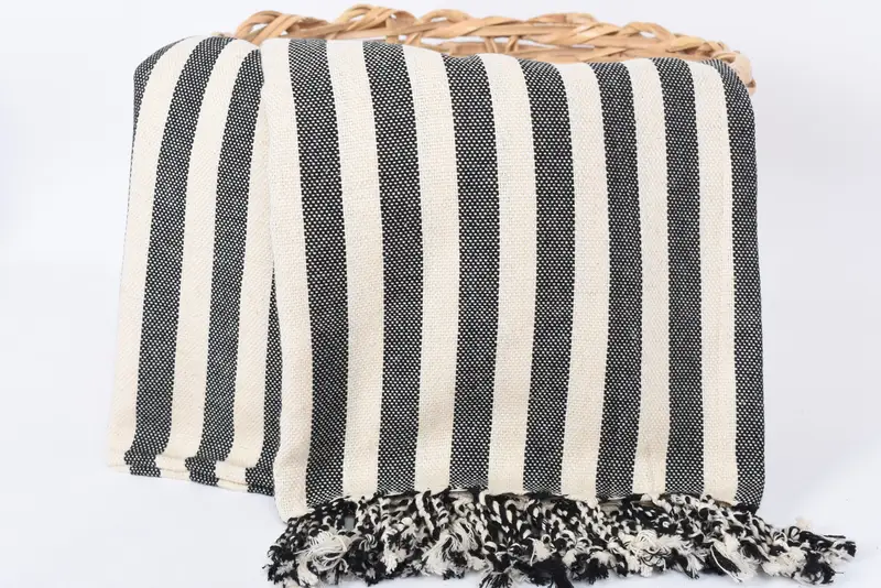 Beach Towel Bulk, Large Turkish Towel, Organic Turkish towel, Girls Weekend Favors, 70x40 Linen Striped Towel, Turkish Towel USA, House Warming Gift - 5