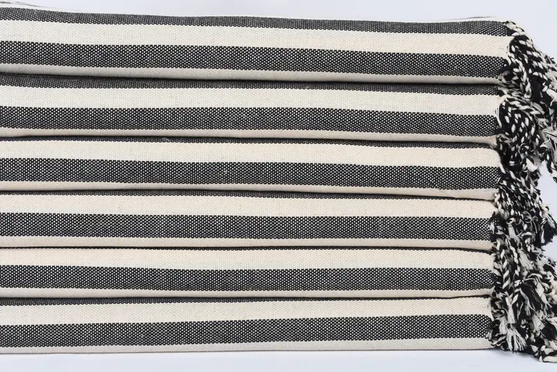 Beach Towel Bulk, Large Turkish Towel, Organic Turkish towel, Girls Weekend Favors, 70x40 Linen Striped Towel, Turkish Towel USA, House Warming Gift - 3