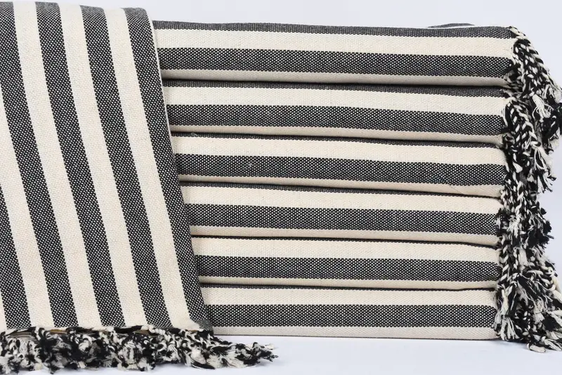 Beach Towel Bulk, Large Turkish Towel, Organic Turkish towel, Girls Weekend Favors, 70x40 Linen Striped Towel, Turkish Towel USA, House Warming Gift - 1