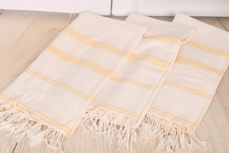 Bridal Shower Favor, Sand-free towel, Fouta towel, Absorbent towel, Housewarming Gift, Personalized Home Gift Wedding, 80x36 Cotton Striped Towel - 6