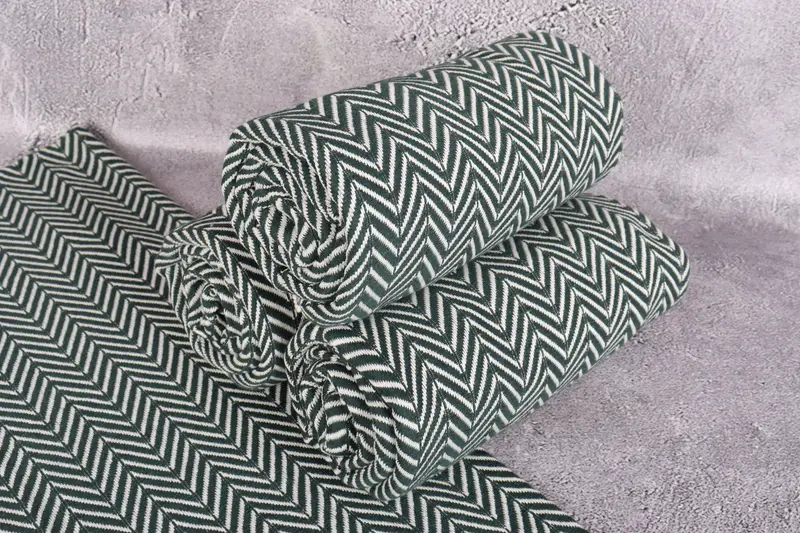 70x40 Cotton Zig zag Towel, Unique Gift, Best lightweight Turkish towel for travel USA, Organic Turkish towel, Bridesmaid Gift, Thin towel - 7