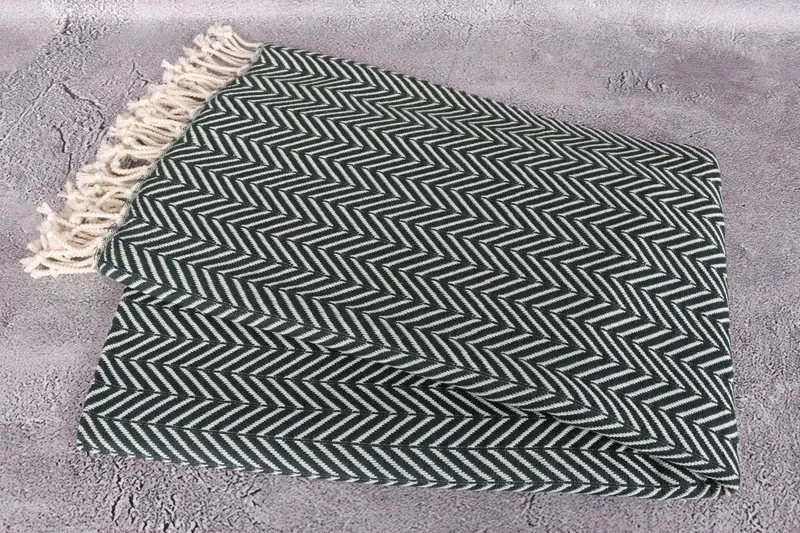 70x40 Cotton Zig zag Towel, Unique Gift, Best lightweight Turkish towel for travel USA, Organic Turkish towel, Bridesmaid Gift, Thin towel - 6