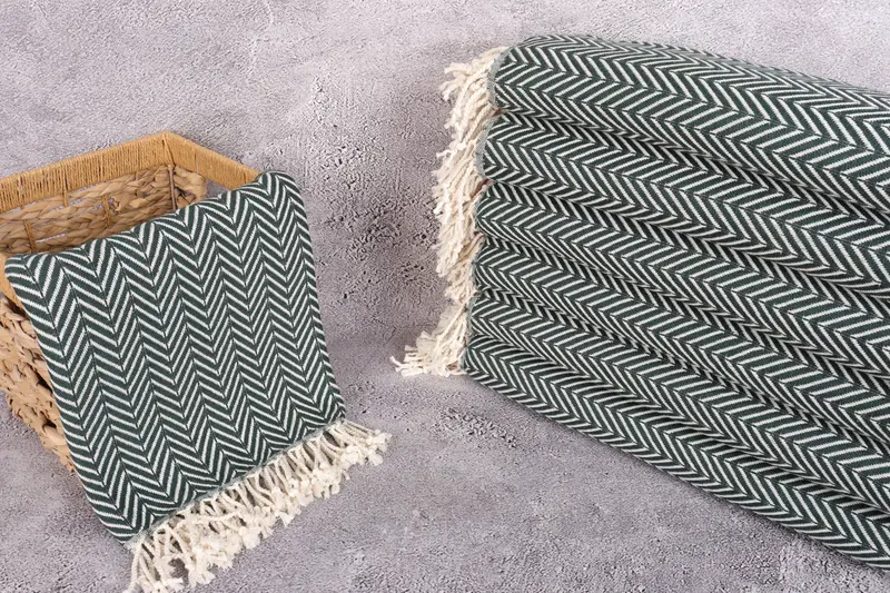 70x40 Cotton Zig zag Towel, Unique Gift, Best lightweight Turkish towel for travel USA, Organic Turkish towel, Bridesmaid Gift, Thin towel - 3