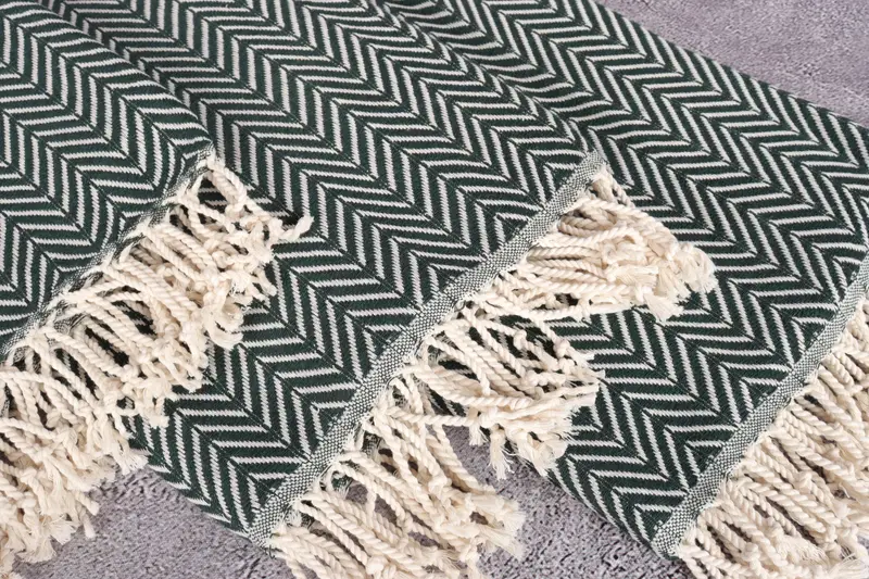 70x40 Cotton Zig zag Towel, Unique Gift, Best lightweight Turkish towel for travel USA, Organic Turkish towel, Bridesmaid Gift, Thin towel - 5