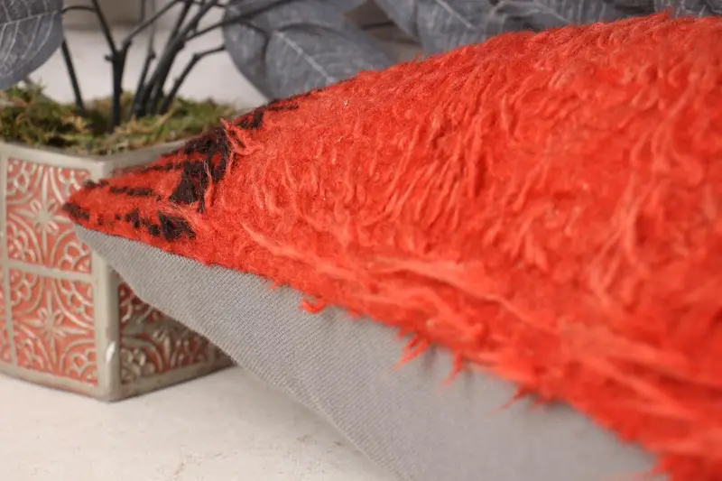 12x24 Orange Pillow Cover, Boho Pillow Sham Cover, Turkish Kilim Pillow, Turkish Pillow, Cushion Case, Bolster Throw Cushion Case - 7