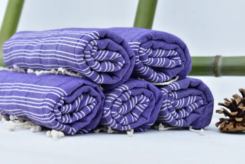Gift For Him, Unique Gift, Authentic Turkish hammam peshtemal, Yoga Towel, Hammam Towel USA, Custom Towel, 70x40 Cotton Striped Towel, Gift For Her - 4
