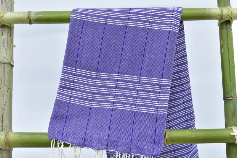 Gift For Him, Unique Gift, Authentic Turkish hammam peshtemal, Yoga Towel, Hammam Towel USA, Custom Towel, 70x40 Cotton Striped Towel, Gift For Her - 5