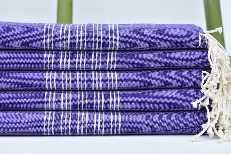 Gift For Him, Unique Gift, Authentic Turkish hammam peshtemal, Yoga Towel, Hammam Towel USA, Custom Towel, 70x40 Cotton Striped Towel, Gift For Her - 1