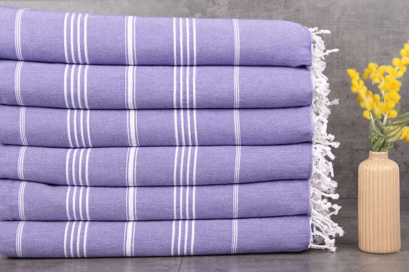 Bridal Shower Favor, Monogrammed Beach Towel, Bridal Shower Gift, Bachelorette Towel, Personalized Wedding Gift, 70x40 Cotton Striped Towel - 2