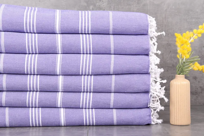 Bridal Shower Favor, Monogrammed Beach Towel, Bridal Shower Gift, Bachelorette Towel, Personalized Wedding Gift, 70x40 Cotton Striped Towel - 1