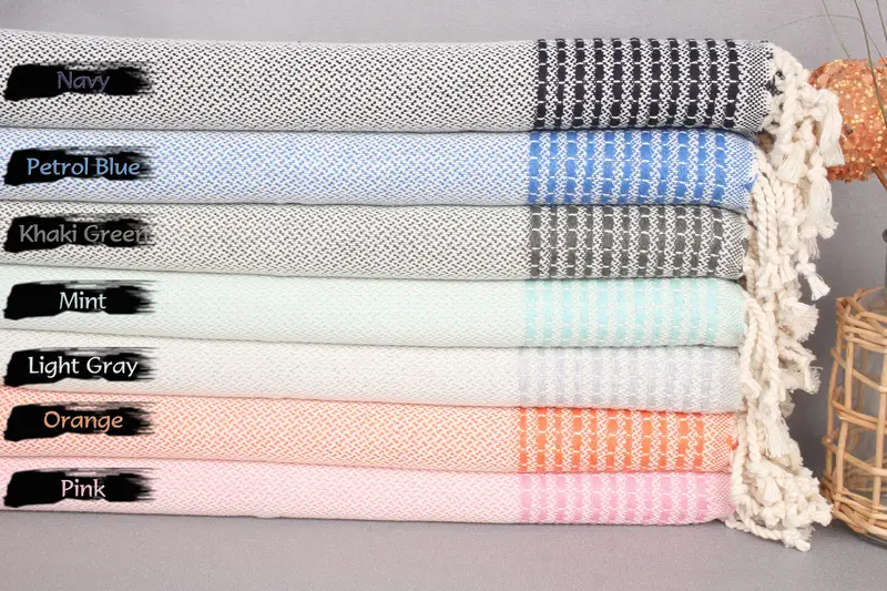 40x20 Cotton Striped Towel, Personalized Gift For Him, Xmas Gifts, Bridesmaid Gifts, Turkish Towel Hand Towel, Towel With Name, Kitchen Towel - 2