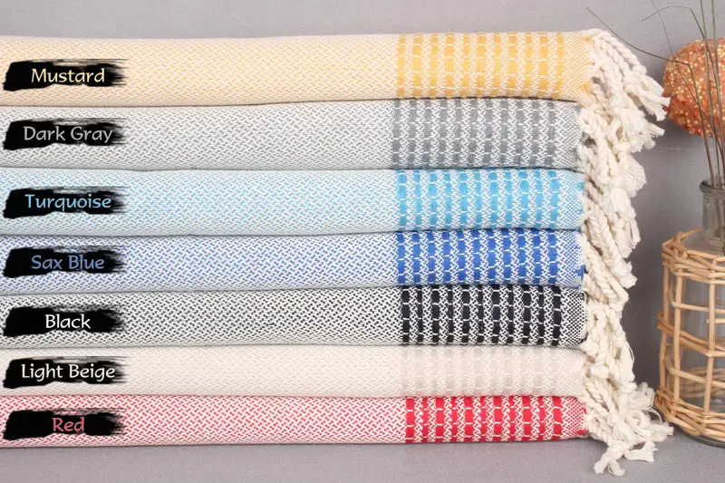 40x20 Cotton Striped Towel, Personalized Gift For Him, Xmas Gifts, Bridesmaid Gifts, Turkish Towel Hand Towel, Towel With Name, Kitchen Towel - 1