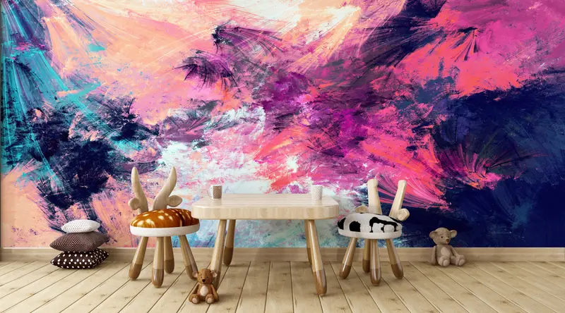Contemporary Wall Art, Modern Wall Poster, Colorful Wall Print, Modern Abstract Wall Decor, Colorful Abstract Wall Art, Pink Wallpaper, - 11