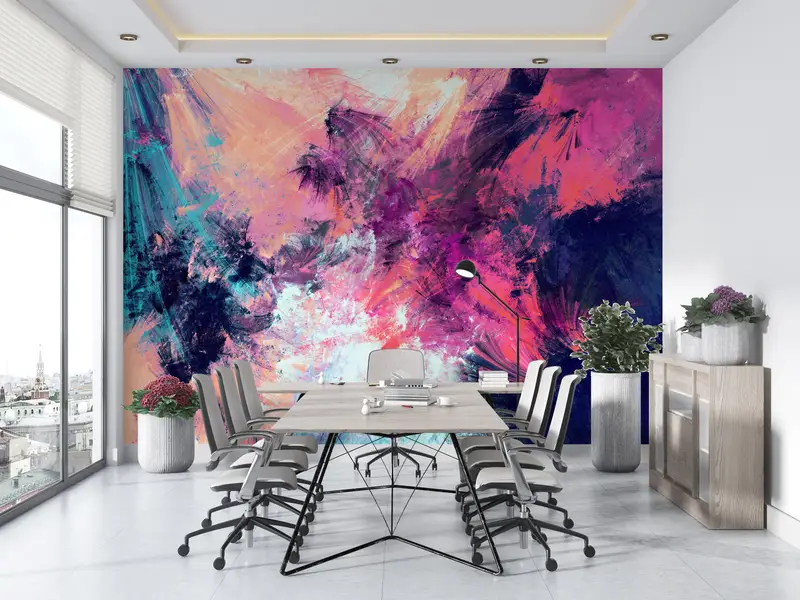 Contemporary Wall Art, Modern Wall Poster, Colorful Wall Print, Modern Abstract Wall Decor, Colorful Abstract Wall Art, Pink Wallpaper, - 13