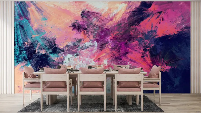 Contemporary Wall Art, Modern Wall Poster, Colorful Wall Print, Modern Abstract Wall Decor, Colorful Abstract Wall Art, Pink Wallpaper, - 16