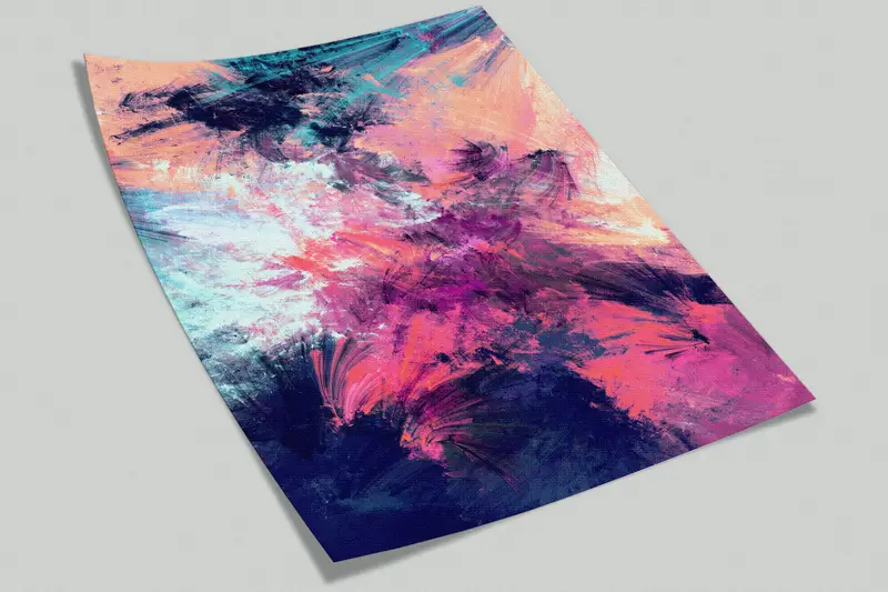 Contemporary Wall Art, Modern Wall Poster, Colorful Wall Print, Modern Abstract Wall Decor, Colorful Abstract Wall Art, Pink Wallpaper, - 7
