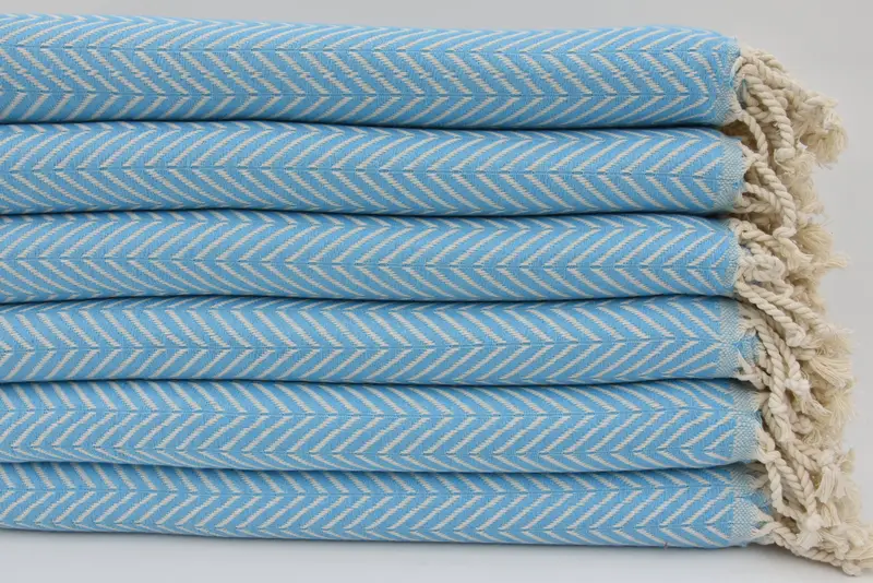 Turkish Beach Towel Bulk, Housewarming Gift, Turkish hand towel, 70x40 Cotton Zig zag Towel, Family Gift Basket, Gift For Boyfriend, Sand-free towel - 2