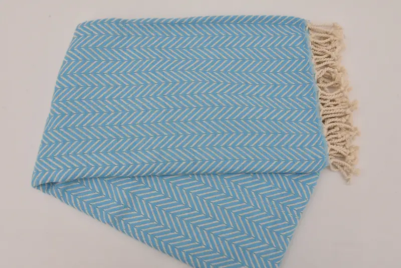 Turkish Beach Towel Bulk, Housewarming Gift, Turkish hand towel, 70x40 Cotton Zig zag Towel, Family Gift Basket, Gift For Boyfriend, Sand-free towel - 7