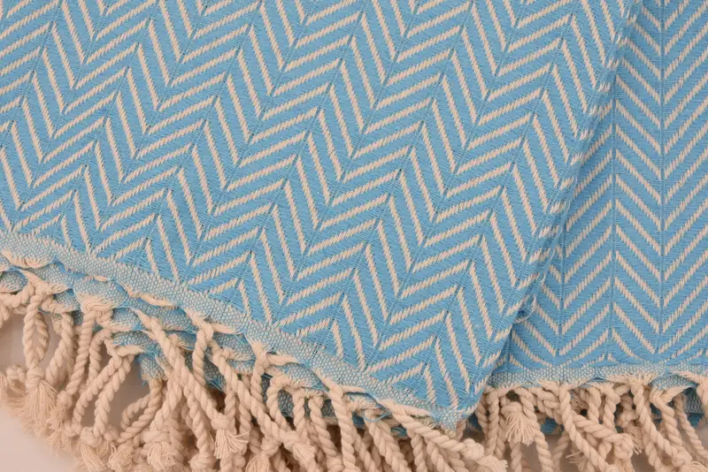 Turkish Beach Towel Bulk, Housewarming Gift, Turkish hand towel, 70x40 Cotton Zig zag Towel, Family Gift Basket, Gift For Boyfriend, Sand-free towel - 5