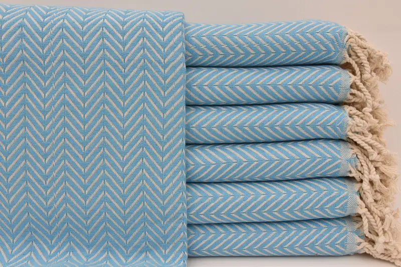 Turkish Beach Towel Bulk, Housewarming Gift, Turkish hand towel, 70x40 Cotton Zig zag Towel, Family Gift Basket, Gift For Boyfriend, Sand-free towel - 1