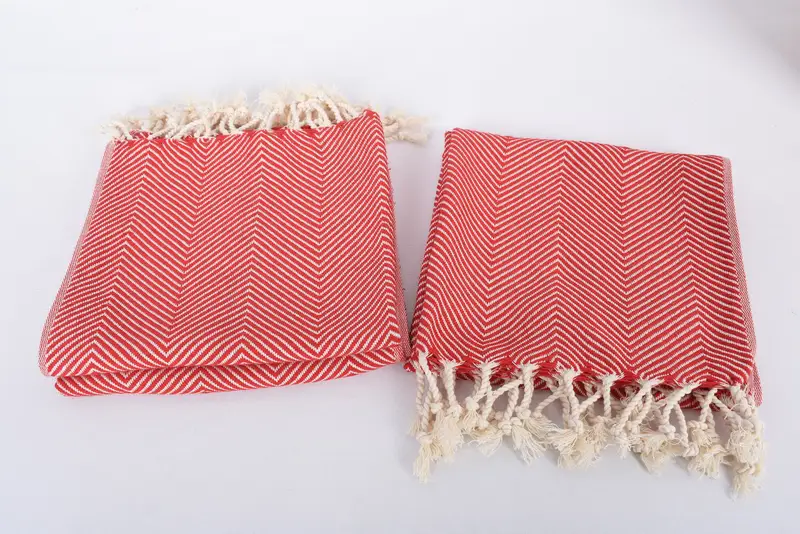 40x20 Cotton Herringbone Towel, Bridal Shower Gifts, Monogram Kitchen Towel, Monogrammed Hand Towel, Holiday Towel, Personalized Dish Towel - 7