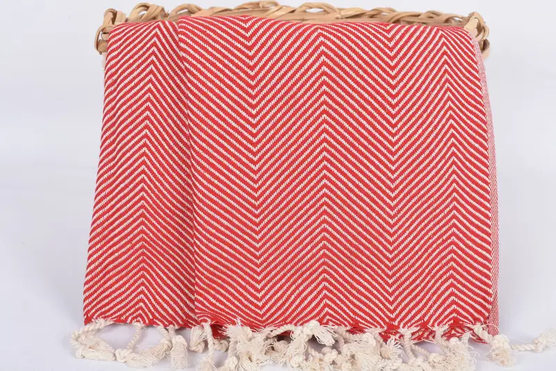 40x20 Cotton Herringbone Towel, Bridal Shower Gifts, Monogram Kitchen Towel, Monogrammed Hand Towel, Holiday Towel, Personalized Dish Towel - 5