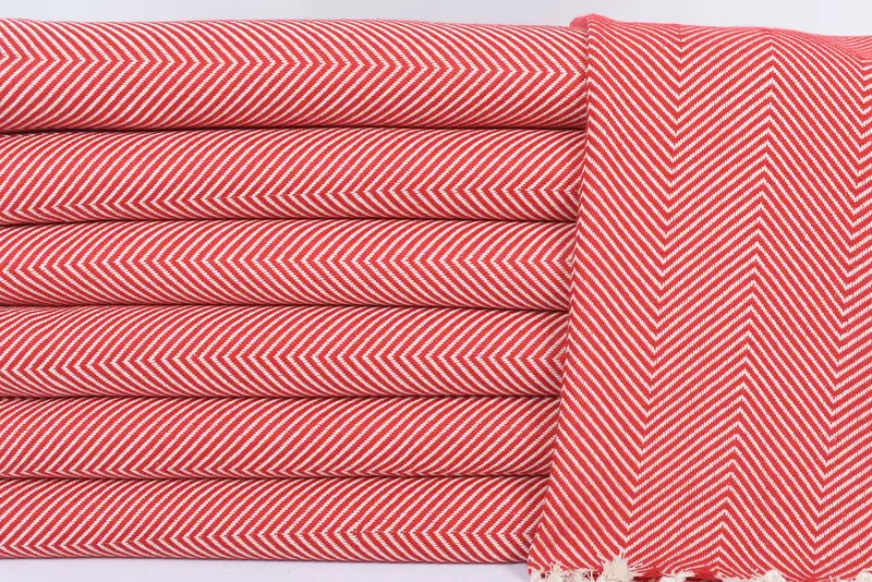 40x20 Cotton Herringbone Towel, Bridal Shower Gifts, Monogram Kitchen Towel, Monogrammed Hand Towel, Holiday Towel, Personalized Dish Towel - 2