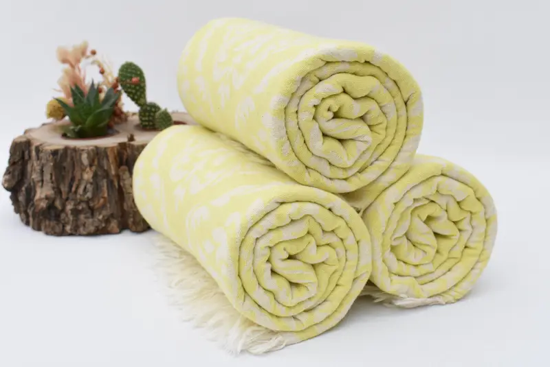 Fringed Turkish towel for poolside, Bridesmaid Gift, Personalized Towel, 68x36 Cotton Baroque Towel, Valentines Day Gift For Him, Absorbent towel - 2