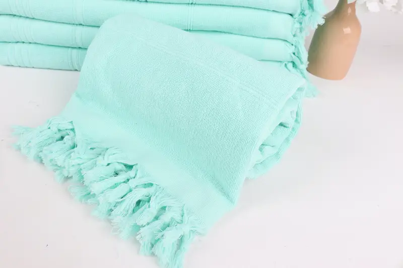Sand-resistant towel, Turkish beach towel, Bachelorette Beach Towel, 70x36 Cotton Striped Terry Towel, Bachelorette Party Gifts, Family Gift - 4