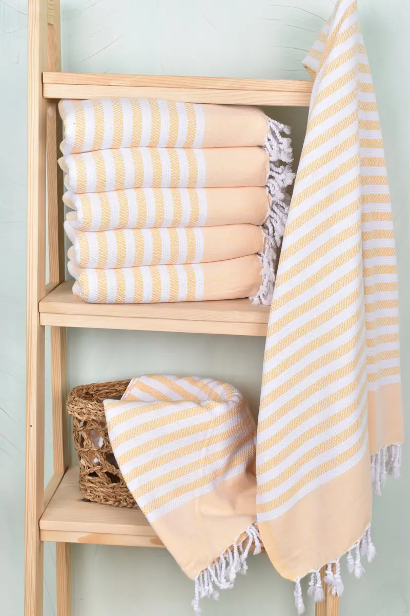 Gift For Best Friend, Turkish towel, Bachelor Party Favors, Custom Wedding Gifts, Best Friend Gift, 68x40 Cotton Striped Towel, Peshtemal Towel USA - 3