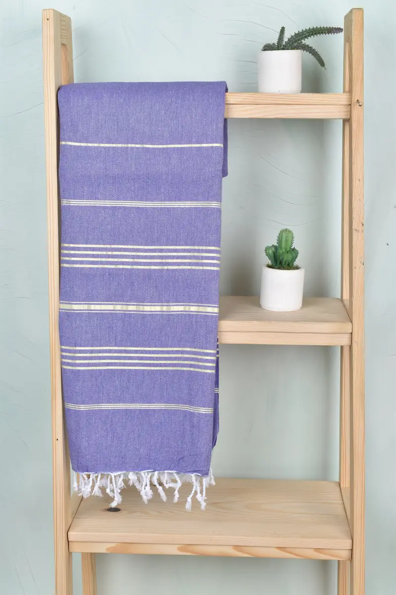 Valentines Day Gift For Her, Valentines Gift, Personalized Beach Towel, Organic Turkish towel, Bridesmaid Gift Towel, 70x40 Cotton Striped Towel - 8