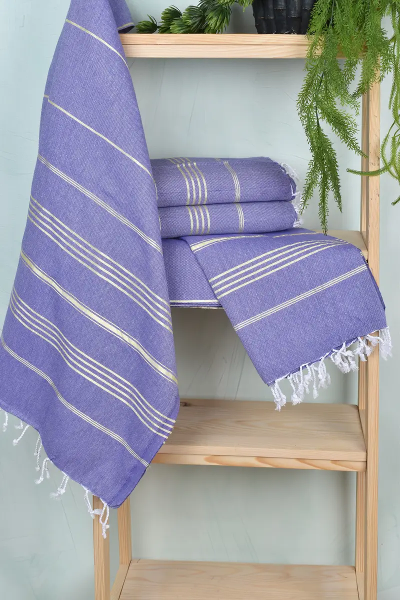 Valentines Day Gift For Her, Valentines Gift, Personalized Beach Towel, Organic Turkish towel, Bridesmaid Gift Towel, 70x40 Cotton Striped Towel - 6